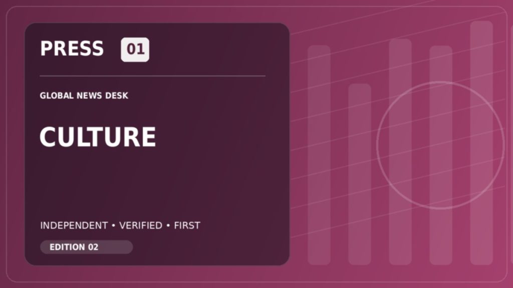 PRESS01 Culture news desk