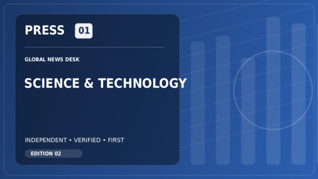 PRESS01 Science Technology news desk