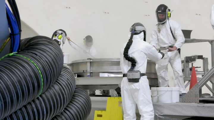 NASA Begins Moon Mission Plume-Surface Interaction Tests