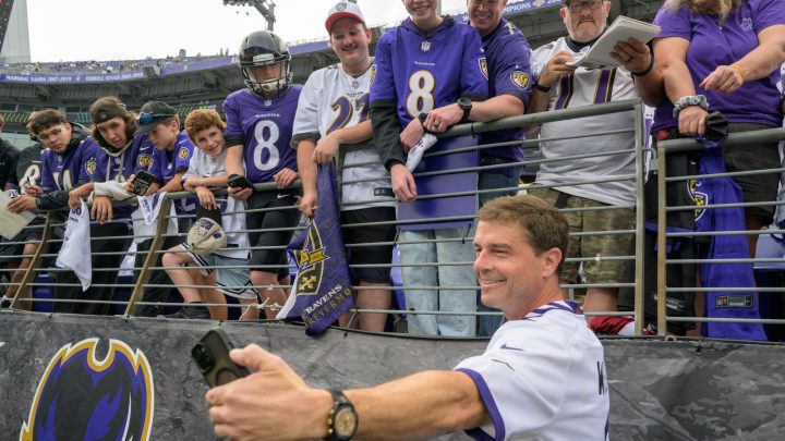 NASA Astronaut Reid Wiseman Attends Ravens vs. Saints Game