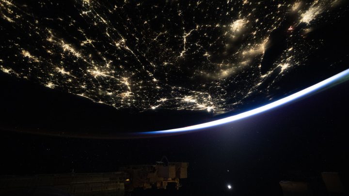 Space Station View of Earth at Night