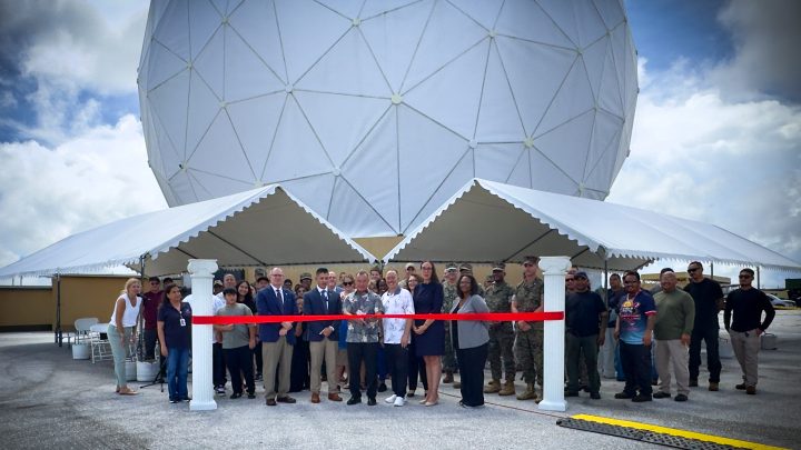 NASA Celebrates Restoration of Guam Station Damaged by Typhoon Mawar 