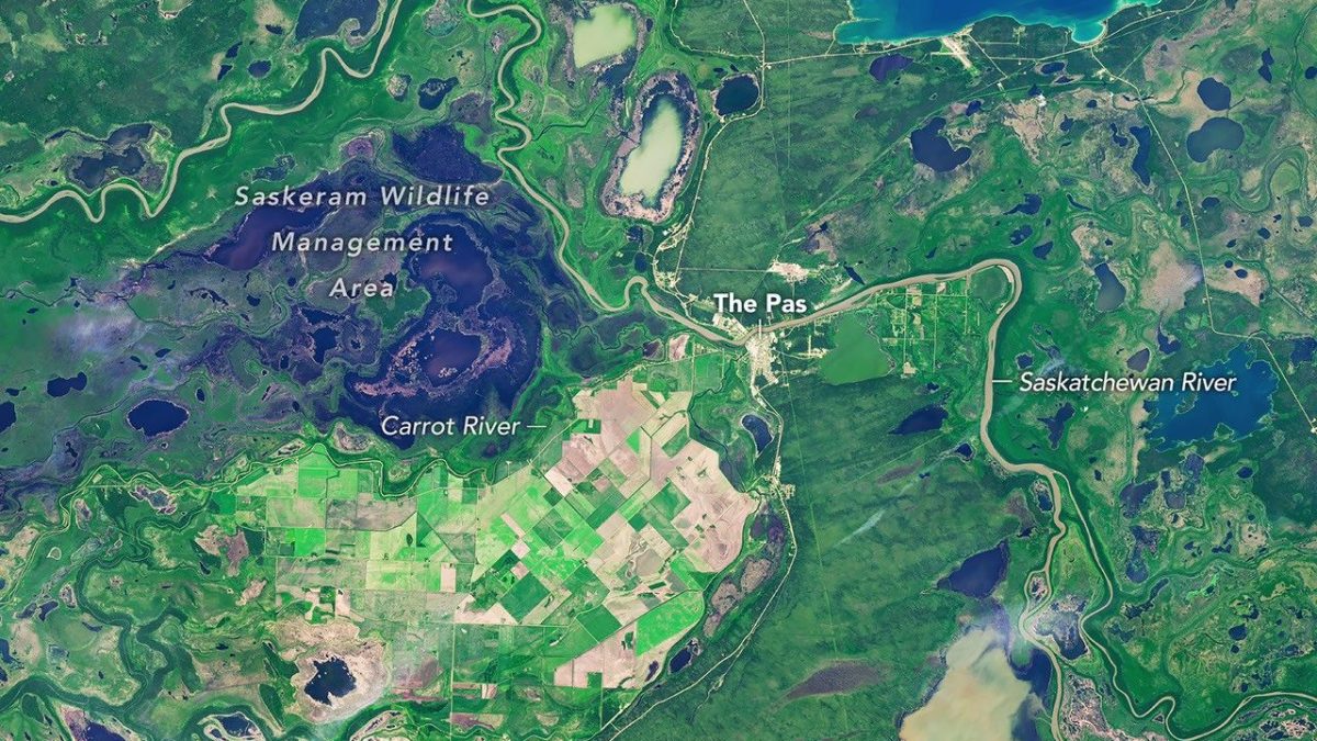 An Agricultural “Island” in the Saskatchewan River Delta
