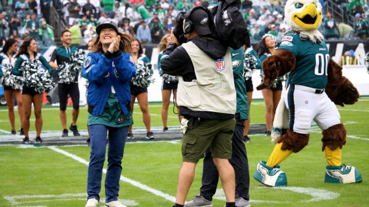 NASA Astronaut Christina Koch at Eagles vs. Rams