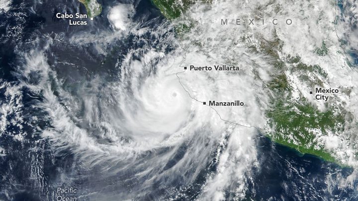 Hurricane Simon Lurks Off the Mexican Coast