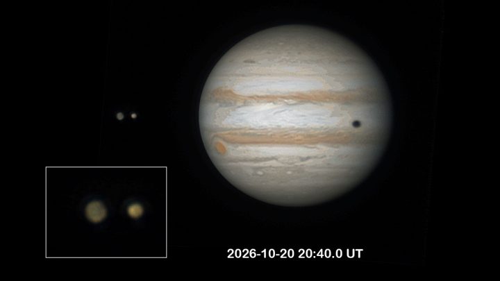 APOD: 2026 October 28 – The Mutual Occultation of Ganymede and Io