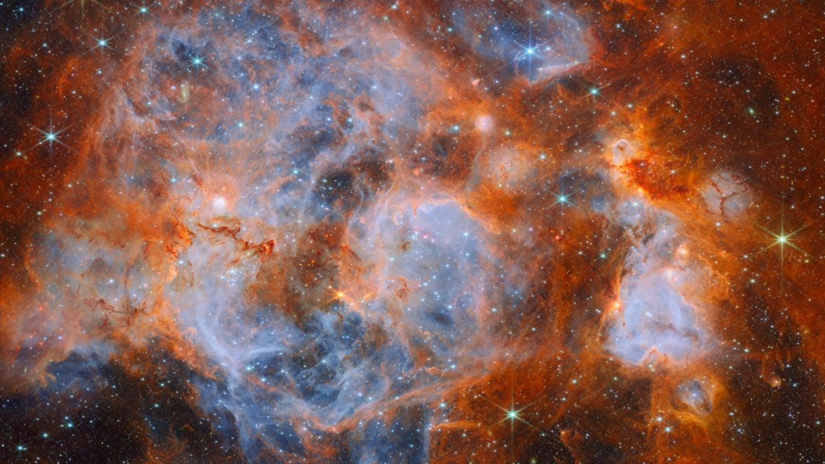 Webb Sees Turbulent Star Nursery